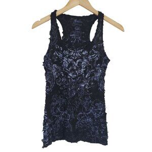 Angels & Diamonds Womens Textured Tank Top Size S Y2K Fairy‎ Grunge Whimsigoth